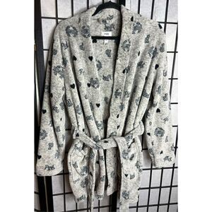Pink Victoria Secret Gray Soft Short Robe